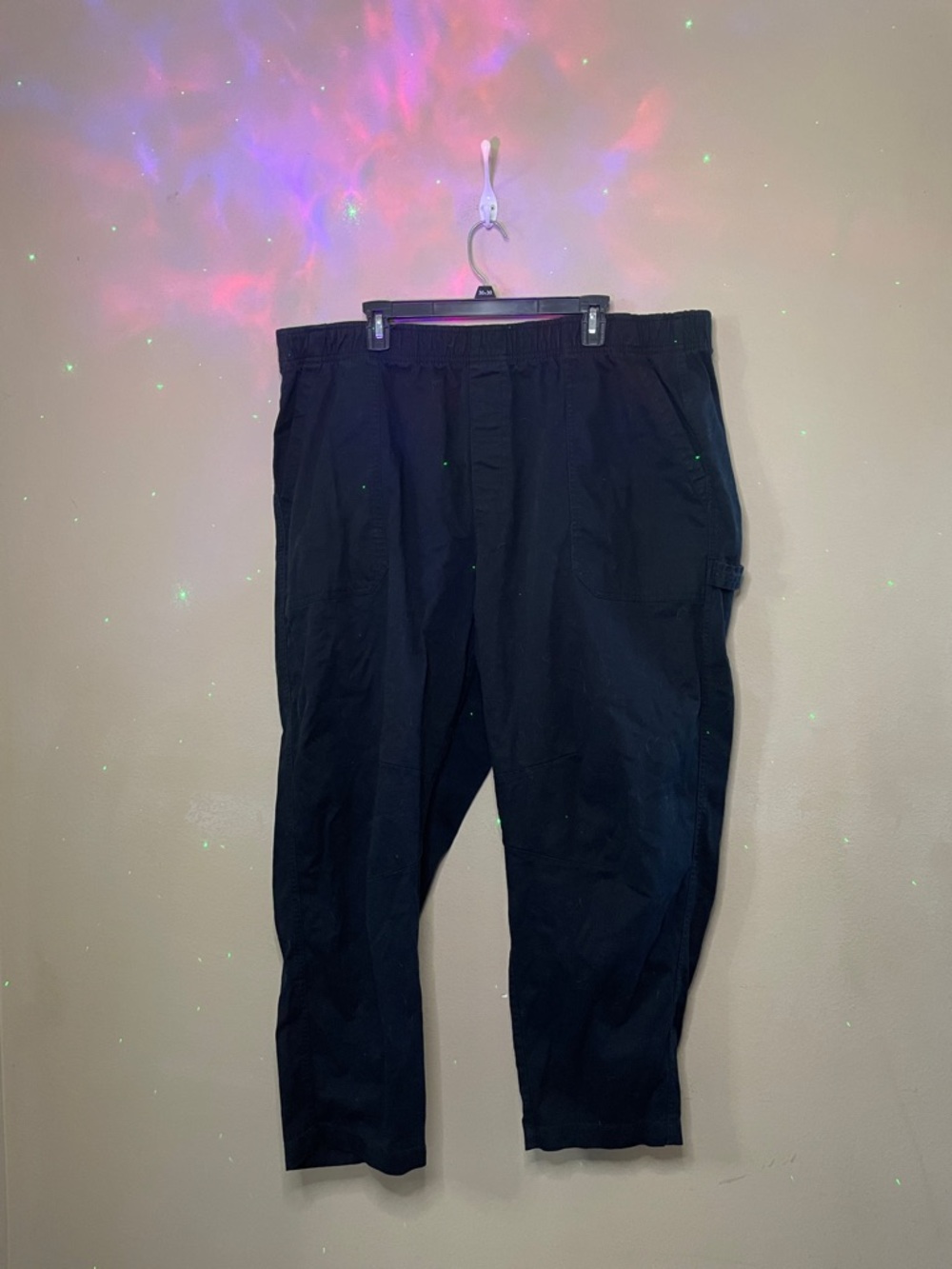Old Navy Black Cropped Women's Elastic-Waist Ankle Pants SZ XXL
